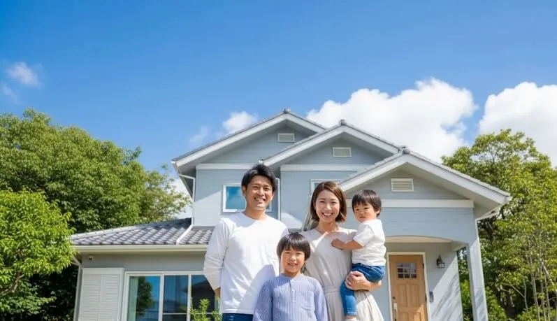 外壁塗装でお金がない時の対処法として、火災保険の書類、助成金の申請書、ローン契約書を並べたイメージ。