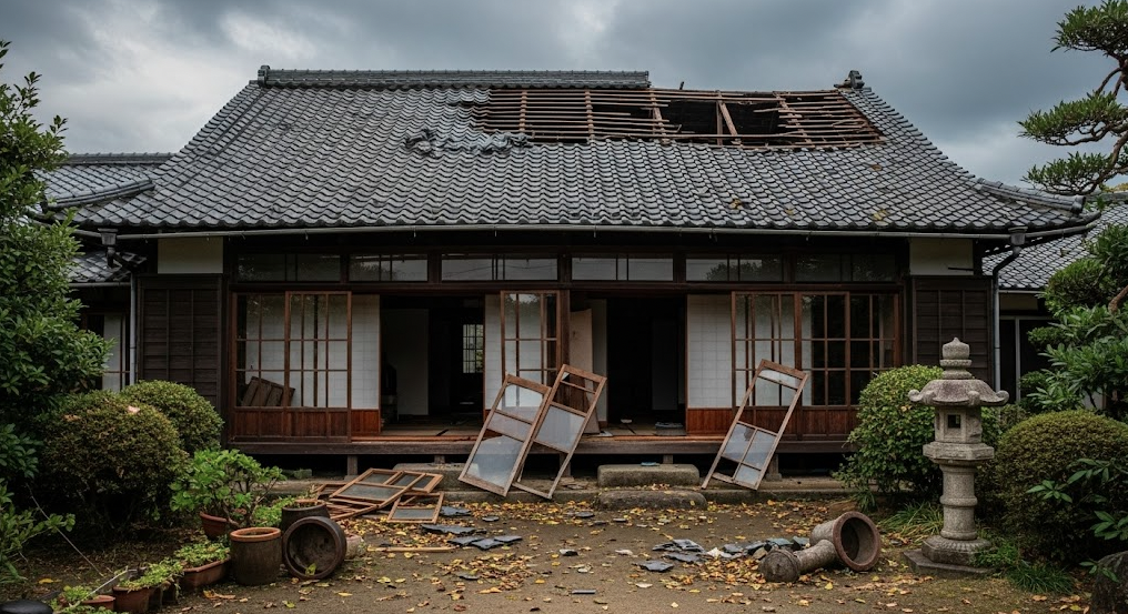屋根が飛んだときの保険はどうなる?