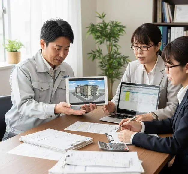 アパート塗装の確定申告について専門家である塗装業者に相談するオーナー