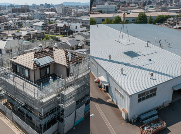 倉庫の屋根の張り替え費用など建物用途による違い