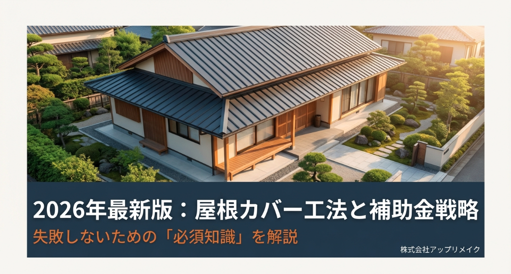 2026年の屋根カバー工法における補助金活用と失敗しない知識の解説スライド