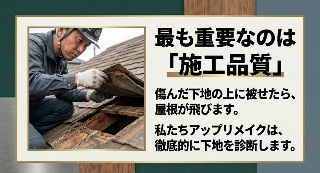 傷んだ下地を見逃さない徹底した診断とアップリメイクの施工品質